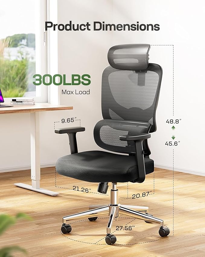 Marsail Ergonomic Office Chair Desk Chair, Gaming Chair - Image 3