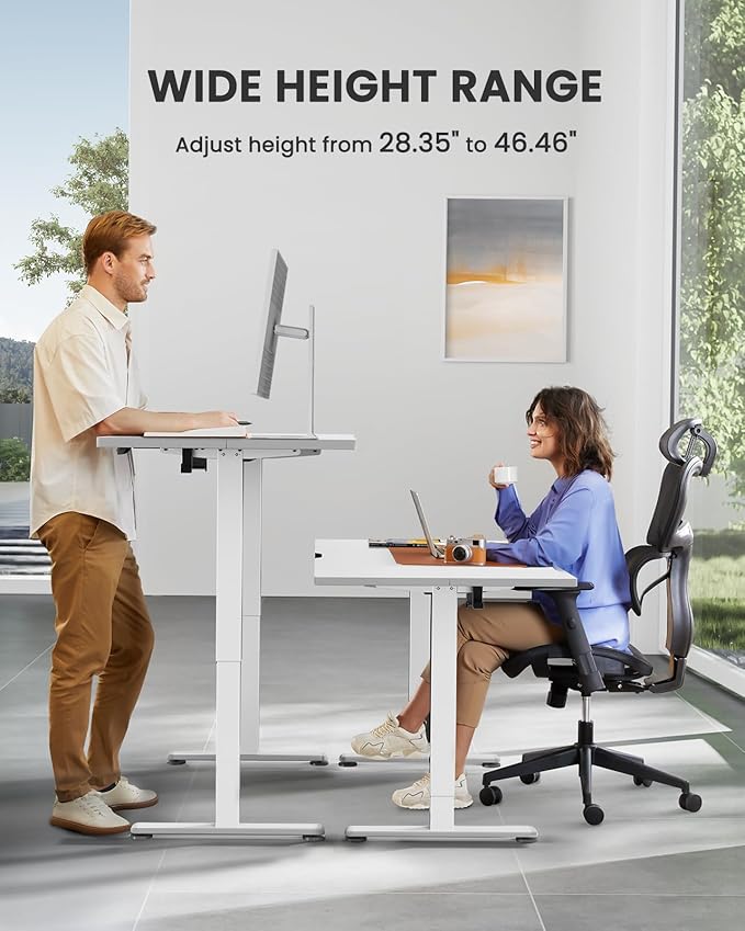 ErGear Height Adjustable Electric Standing Desk, 63 x 28 Inches Sit Stand up - Image 6