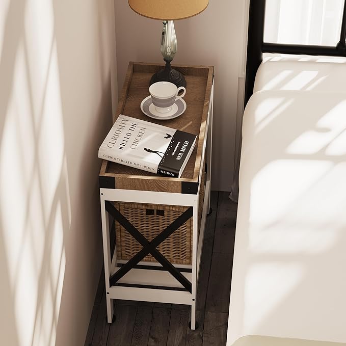 Narrow Side Table, End Table, Sofa Side Table, End Table Nightstand - Image 5