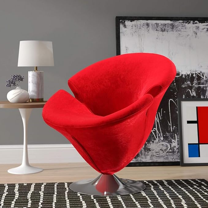 Manhattan Comfort Tulip Swivel Accent Chair - Image 3