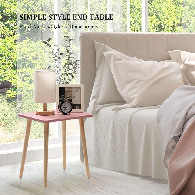 FORAOFUR Side Table Set of 2, Modern Side Table Accent Tables - Image 6