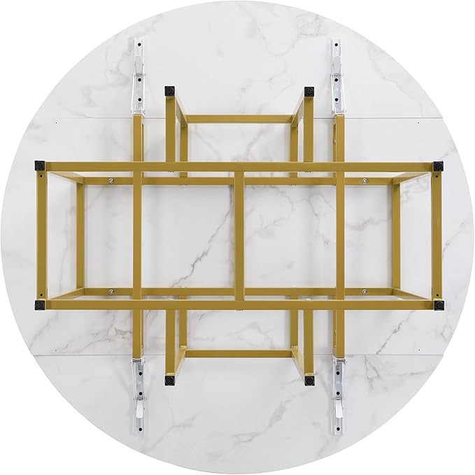 Merax 47.2” Round Dining Table Set - Image 8