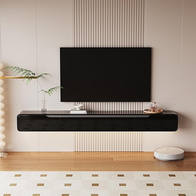 High Gloss Floating TV Stand by Furninova