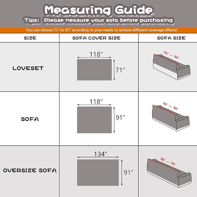 MYSKY HOME Couch Cover Sofa Covers - Image 7