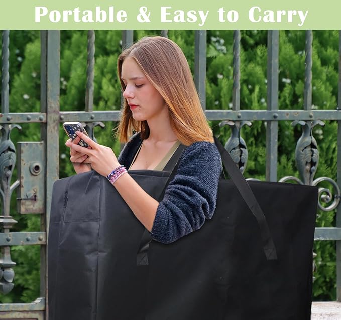 4/6/ 8 Foot Folding Table Storage Bag, Waterproof Heavy Duty Large Carrying Bag - Image 5