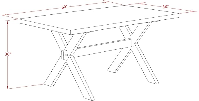 East West Furniture X696AB106-5 5 Piece Modern Dining Table Set Includes a - Image 12