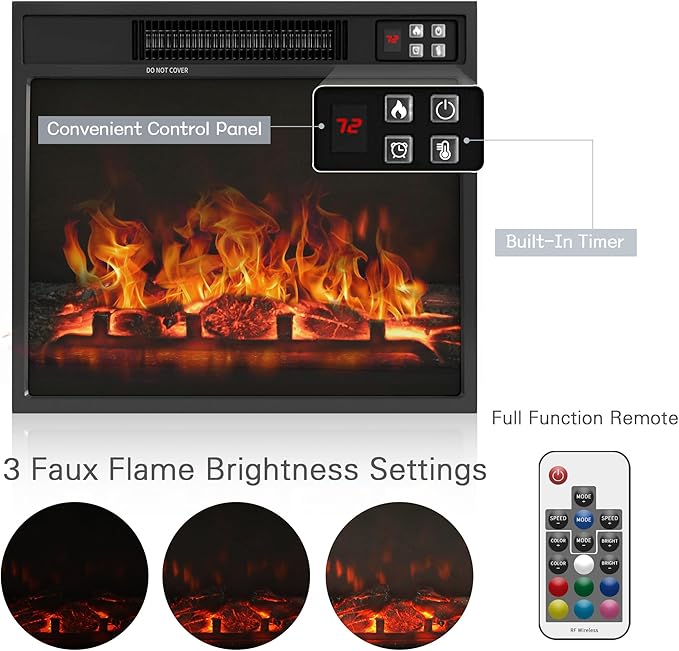 YESHOMY Fireplace TV Stand - Image 8