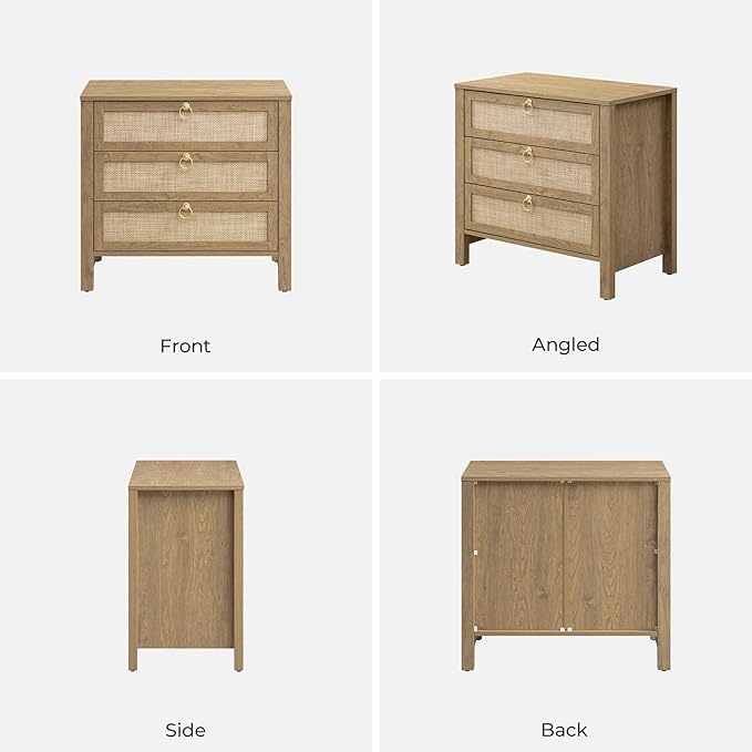 SICOTAS Nightstand Set 2 with Drawers - Image 9