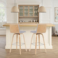 Vienna Modern Swivel Bar Height Stool by ArmenLiving