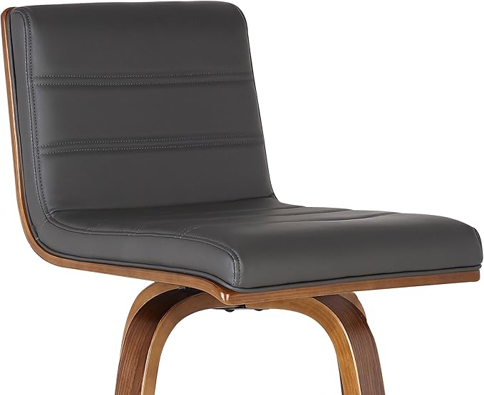 Vienna 30" Swivel Bar Stool in Walnut Wood Finish - Image 7