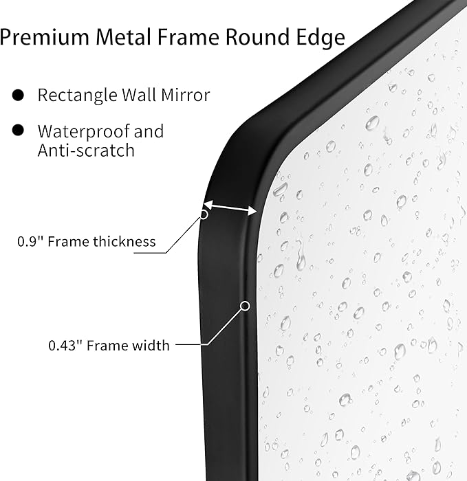 24"x32" Bathroom Wall Mirror - Image 3