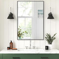 24x32 Inch Black Bathroom Mirror, Copper-Free Aluminum Alloy Frame Vanity Mirror by LEDLUX