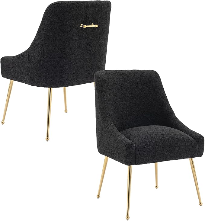 Dining Chairs Medieval Modern Restaurant Chairs, Soft Cushions, Teddy Velvet by RESTWORLD