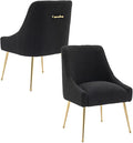 Modern Velvet Dining Chairs Set of 6, Contemporary Upholstered Furniture by HOLILA