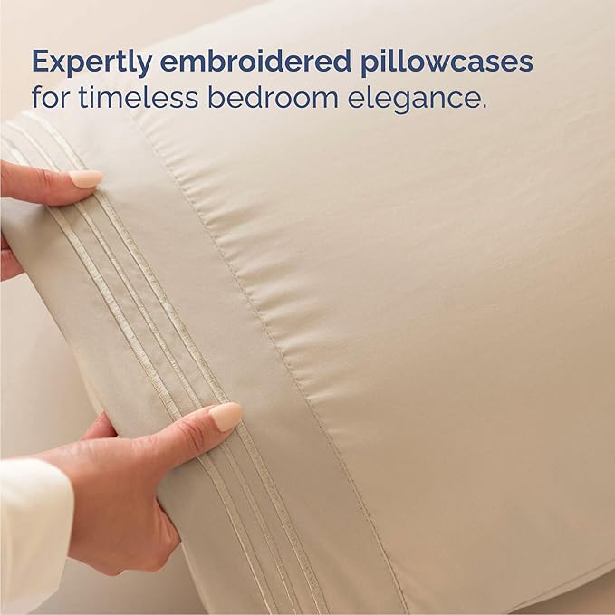 Queen Size 4 Piece Sheet Set - Image 6