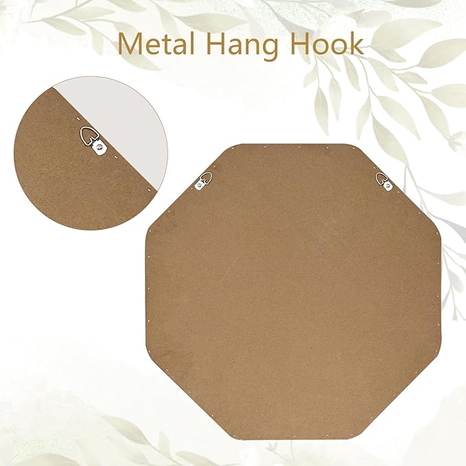 ULIKE Rattan Mirror for Wall, Bathroom 24 Inch Rustic Farmhouse Wall Decor - Image 3
