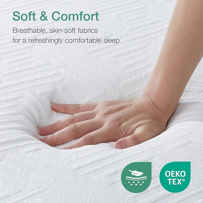 Novilla Mattress XL Twin Size, 12 Inch Gel Memory Foam Mattress in a Box - Image 4