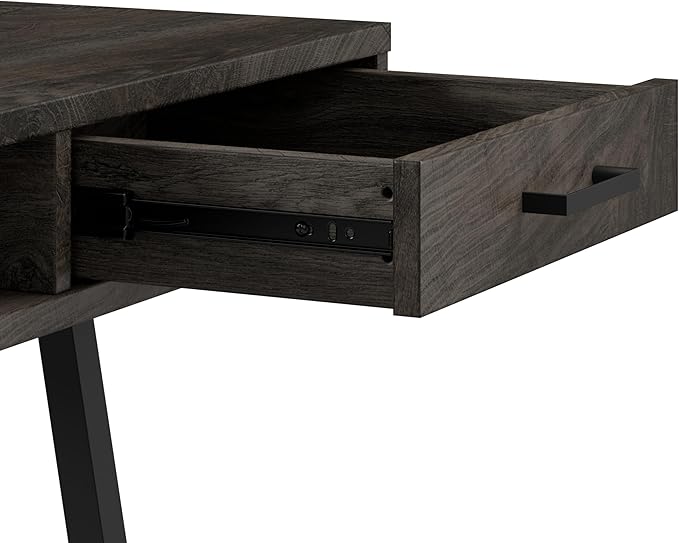 Bush Furniture Steele 54W Writing Desk in Dark Gray Hickory | Computer Table - Image 4