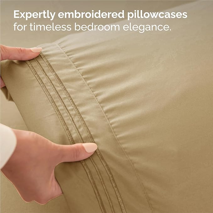 Split King Size 5 Piece Sheet Set - Image 6