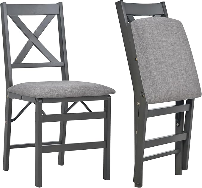 COLAMY Folding Dining Chairs Set of 2, Foldable Chairs by COLAMYINC