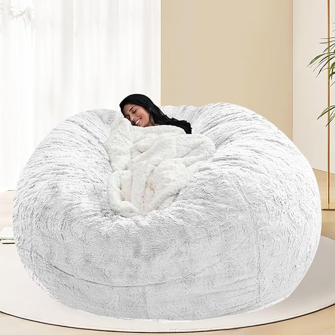 BCU 6FT Bean Bag Chair for Adults and Kids Without Filler Giant Stuffed Animal by BCU