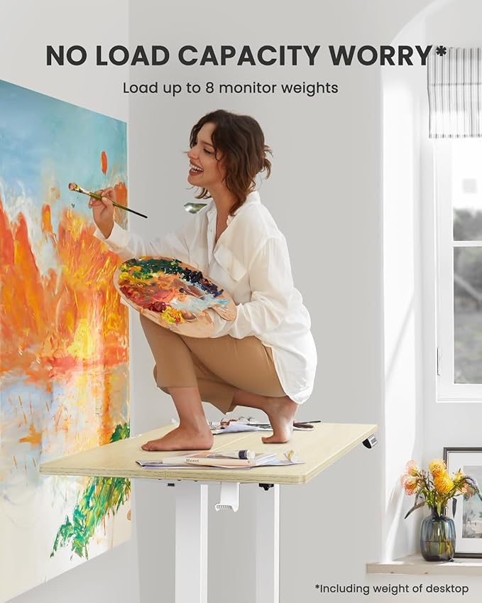 ErGear Electric Standing Desk, 44 x 24 Inches Height Adjustable Stand up Desk - Image 6