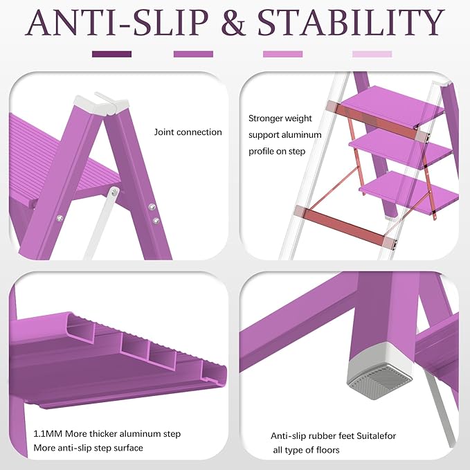 2 Step Lightweight Folding Ladder - Image 3
