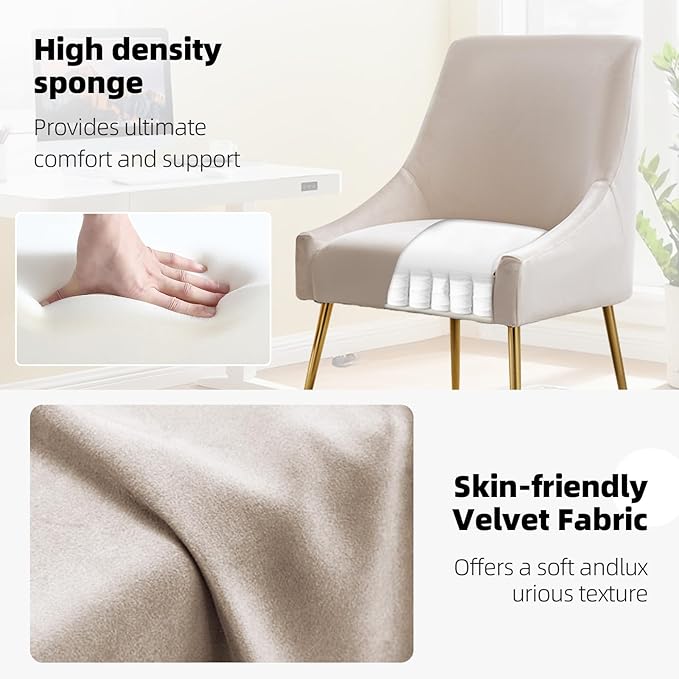 Velvet Dining Chairs, Furniture Collection Modern Contemporary Upholstered - Image 4