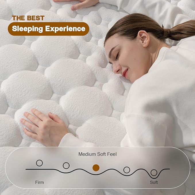 Queen Mattress, 14 Inch Queen Size Mattresses in a Box, Medium Firm Queen - Image 4