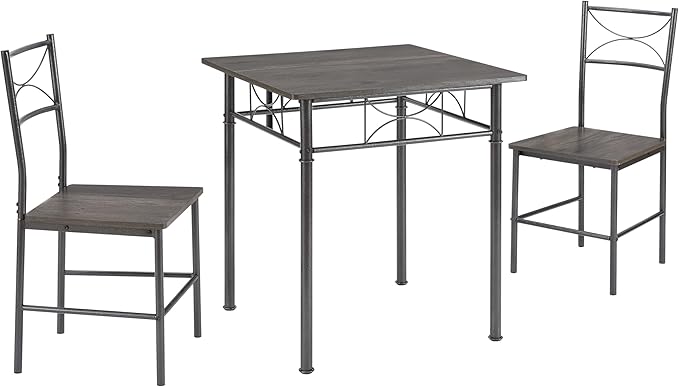 JOIN IRON 3-Piece Kitchen Dining Room Table Set by JOINIRONFurniture