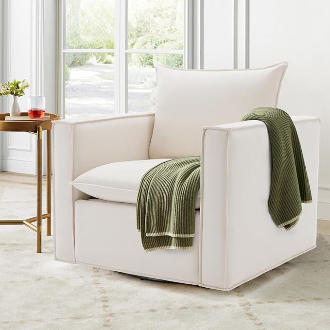 Swivel Accent Chair Set of 2, Modern Sofa Living Room Chair - Image 4