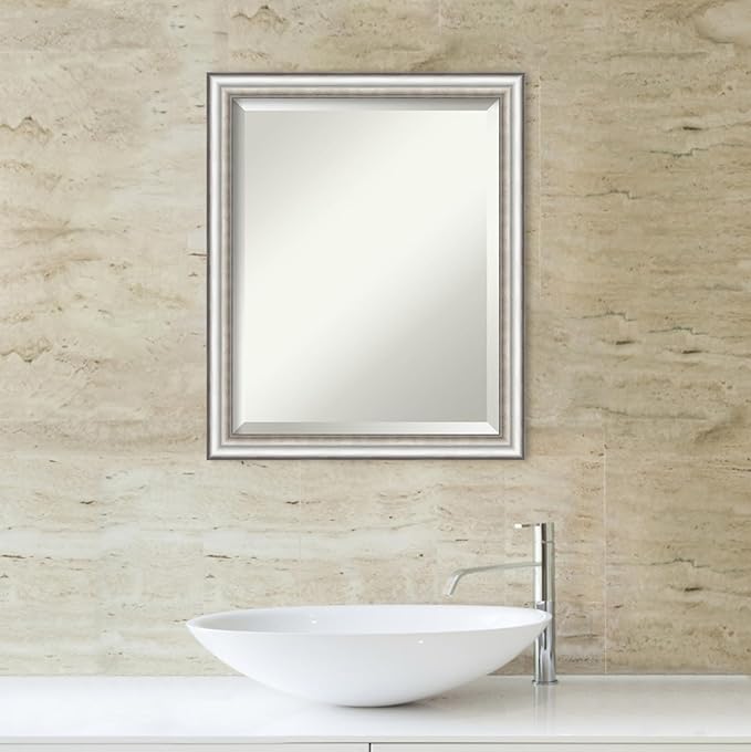 Amanti Art Silver Bathroom Mirror - Image 6