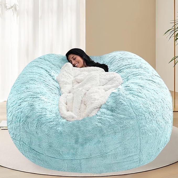 BCU 6FT Bean Bag Chair for Adults and Kids Without Filler Giant Stuffed Animal by BCU
