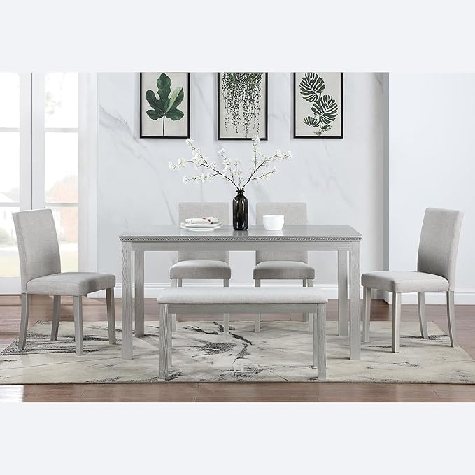 KEIKI 6-Piece Standard Height Dining Table Set - Image 2