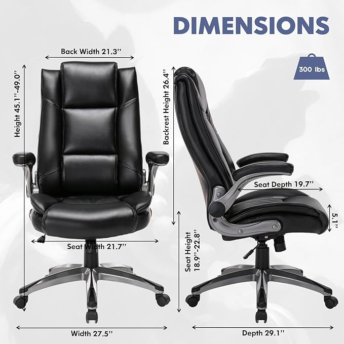 Leather Executive Office Chair - Image 3