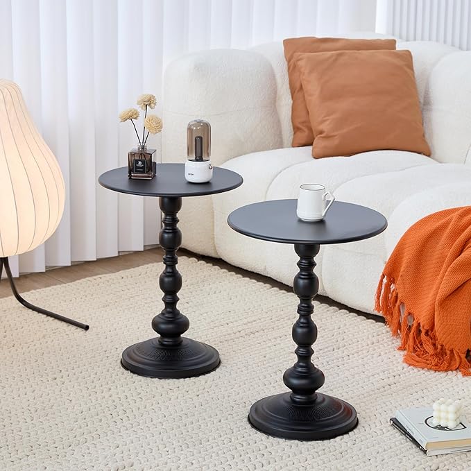 Chic Vintage Round Side Table - Image 7