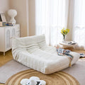 N&V Fireside Lounge Chaise Chair, Mid Century Armless Floor Lounger Sofa by NV