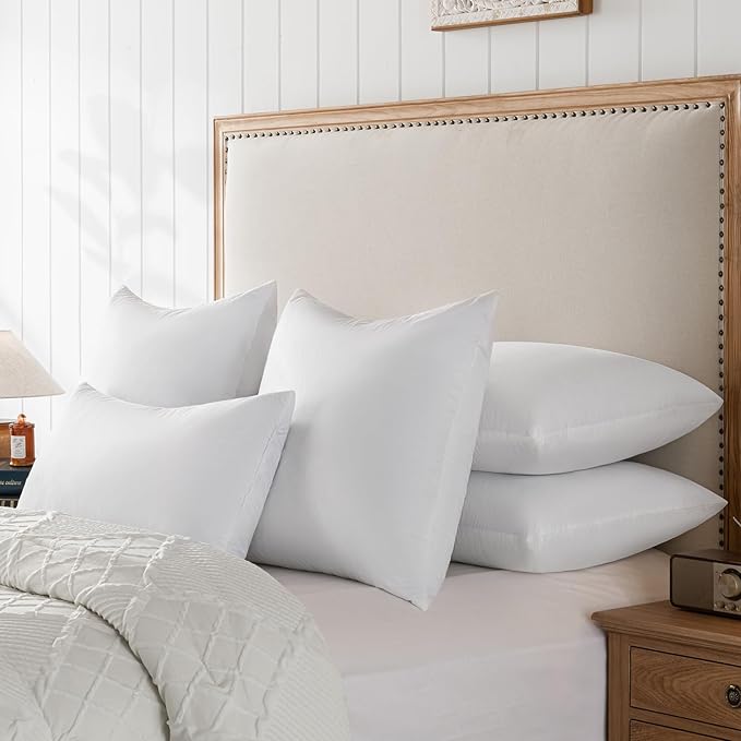 Goose Feathers and Down Pillows, Cotton Cover, Bed Sleeping Hotel Collection - Image 4