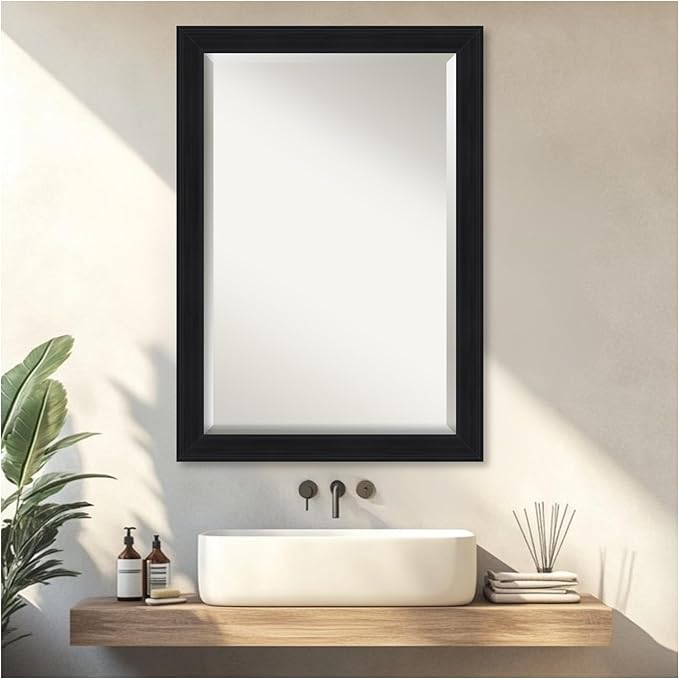 Amanti Art Black Bathroom Mirror - Image 5