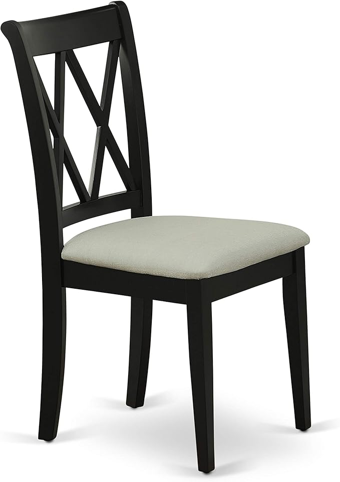 East West Furniture DUCL7-BLK-C 7 Piece Dining Room Furniture Set Consist of a - Image 6