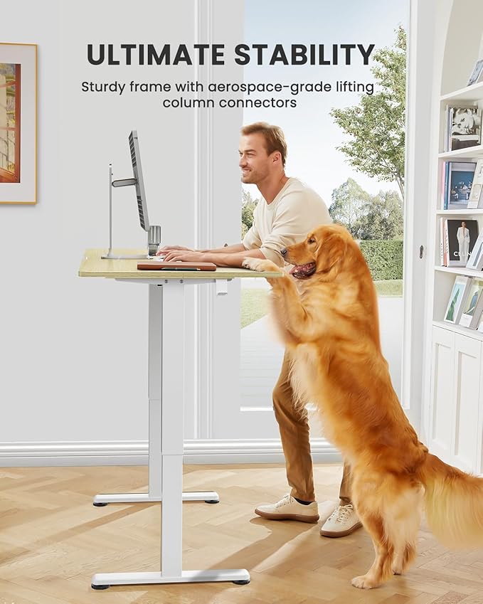 ErGear Height Adjustable Electric Standing Desk, 55 x 28 Inches Sit Stand up - Image 4