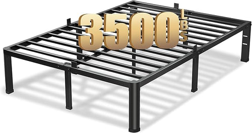 16 Inch King Size Bed Frame, 3500Lbs Heavy Duty Metal Platform by VIPSHOW