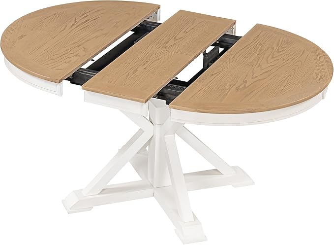 Need 42 Inch Round Dining Table Extendable to 54 Inch by Need