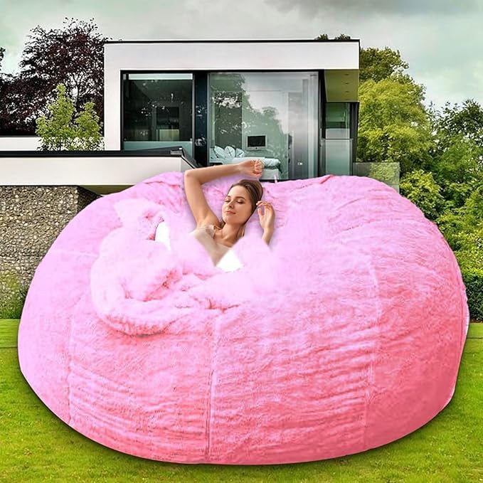 Bean Bag Chair Cover for Kids Adults Without Filling Comfy Giant Round Lazy - Image 8
