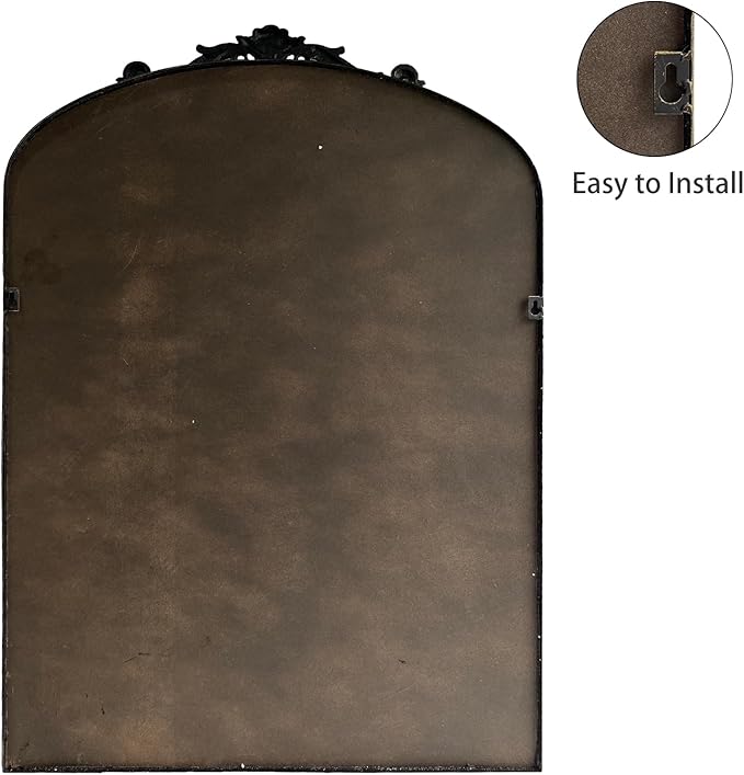 Wall Mirror Window Decorative Traditional Mirrors Antique Arched Farmhouse - Image 8