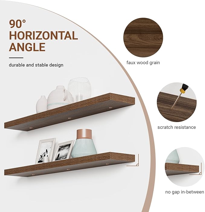 Heimlove 55 Inch Long Floating Shelves - Image 5