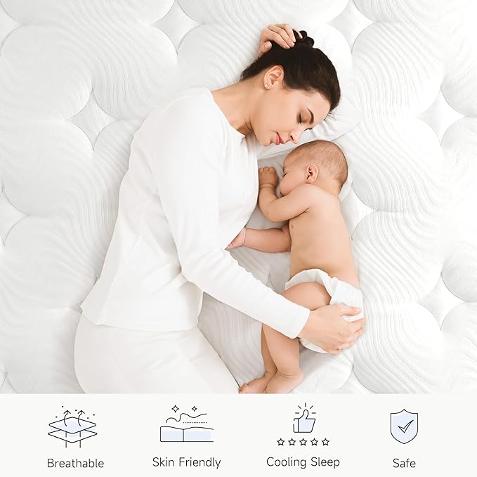 Twin XL Mattress 12 Inch-Hybrid Mattress in a Box-Individual Pocket Springs - Image 4