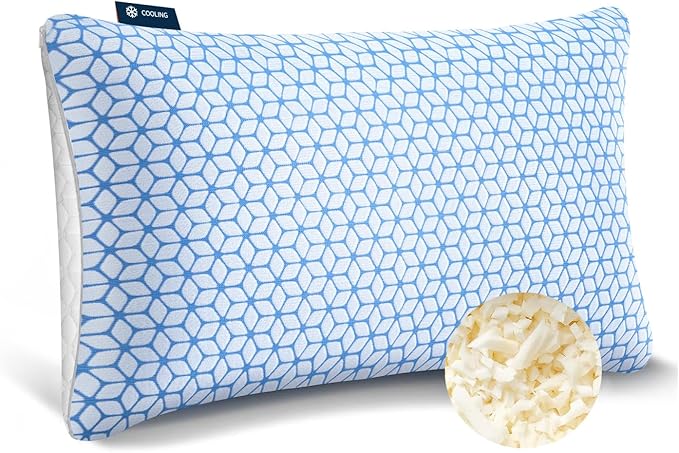 Bed Pillow King Size 1 Pack, Shredded Memory Foam Pillow Adjustable, Cooling by LoveAttitude