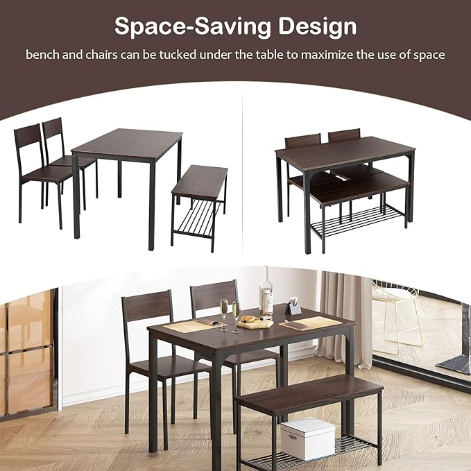 soges 4-Piece Dining Table Set - Image 3