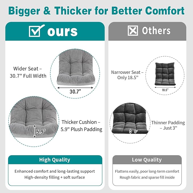 Welnow Accent Chair with Ottoman, Lounge Comfy Soft Leisure Metal Frame Reading - Image 8
